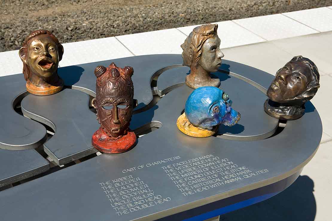 The Hall/Nimbus Interactivator detail - 'cast of characters' text refers to the heads