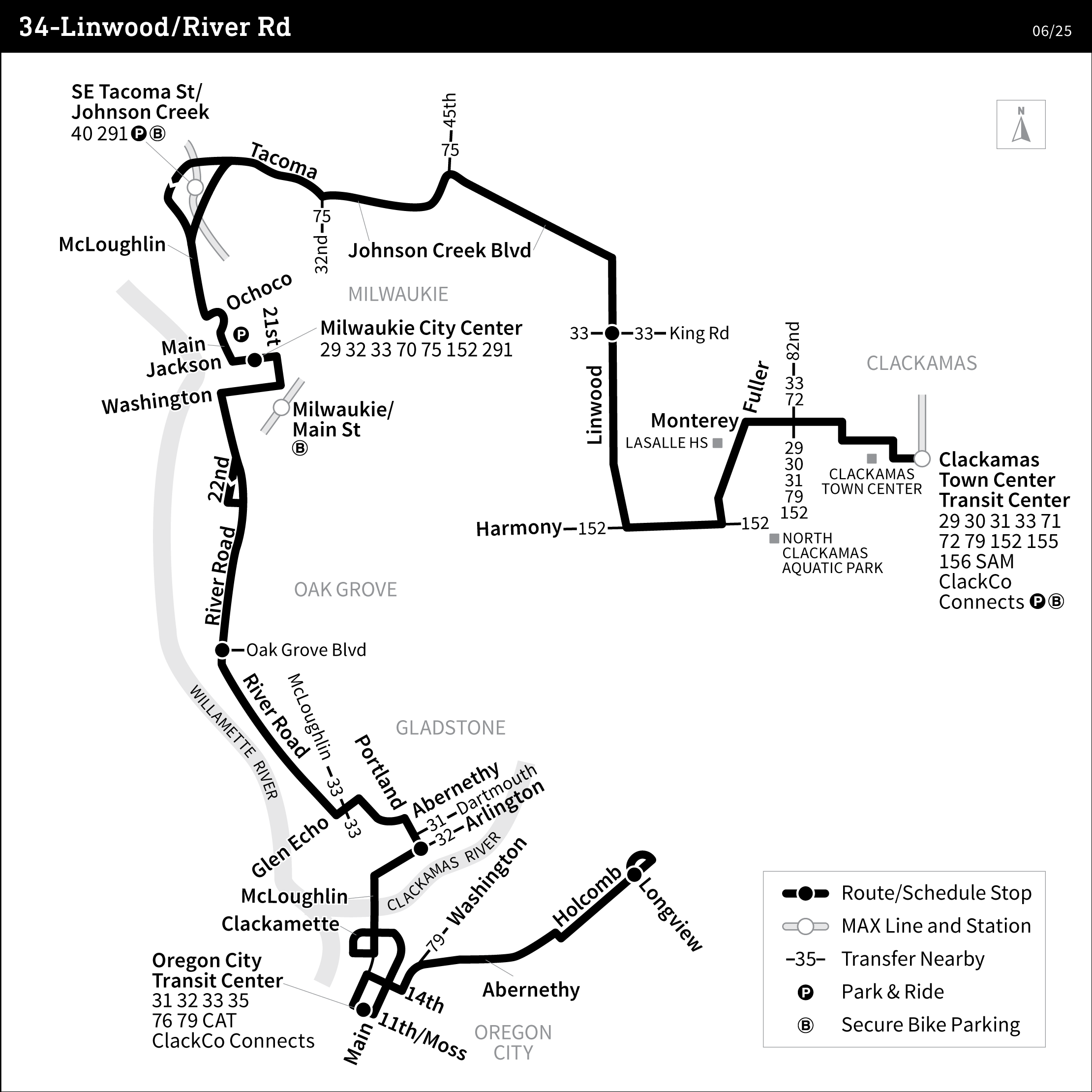 Bus Line 34 route map