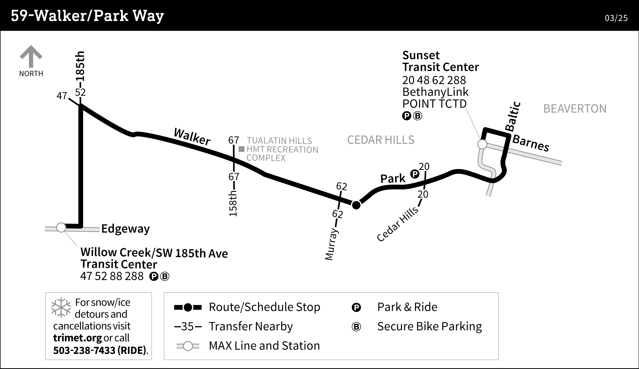 Bus Line 59 route map